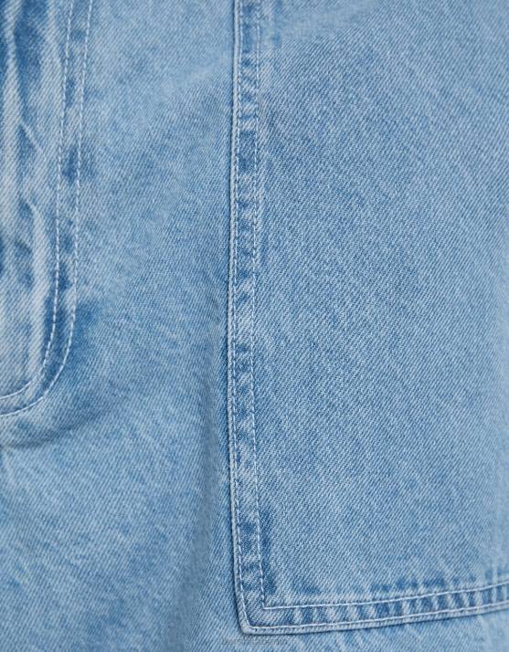 hellblau Bershka Männer Baggy-Carpenter-Jeans H00J3180