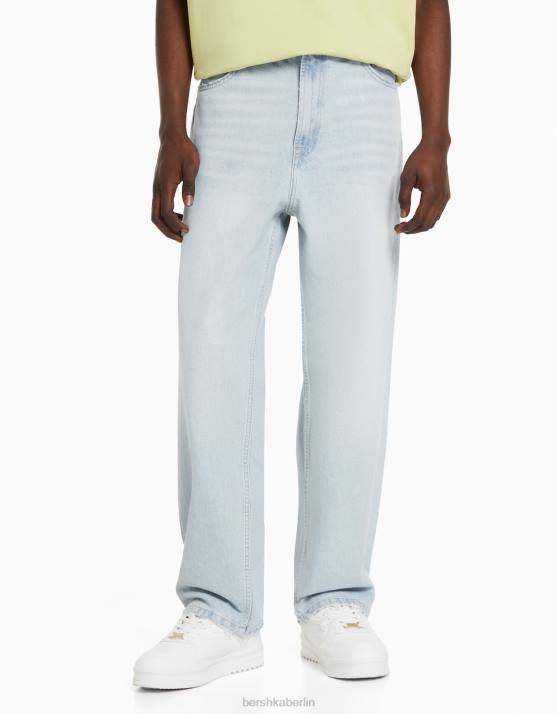 hellblau Bershka Männer Baggy-Jeans H00J3109