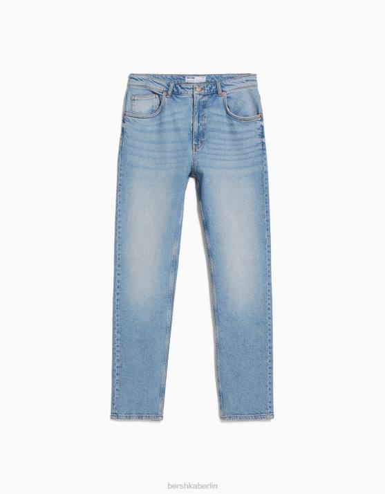 hellblau Bershka Männer Slim-Fit-Jeans H00J3196
