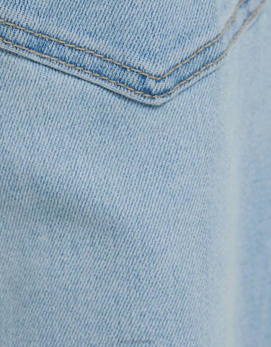 hellblau Bershka Männer Zerrissene Carrot-Fit-Jeans H00J3160