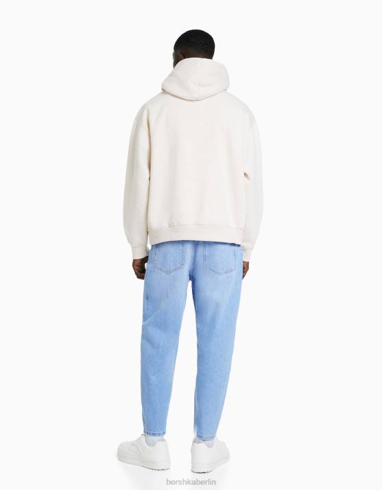 hellblau Bershka Männer locker sitzende Jeans H00J3162