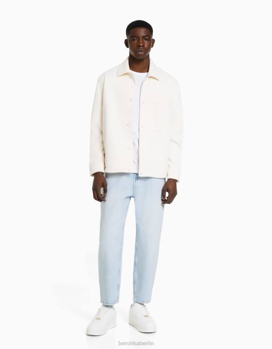 hellblau Bershka Männer locker sitzende Jeans H00J3163