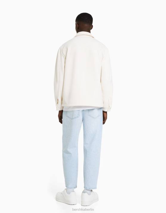 hellblau Bershka Männer locker sitzende Jeans H00J3163