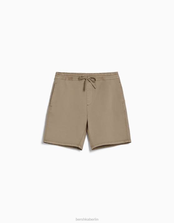 Kamel Bershka Männer Bermuda-Jogginghose H00J3357