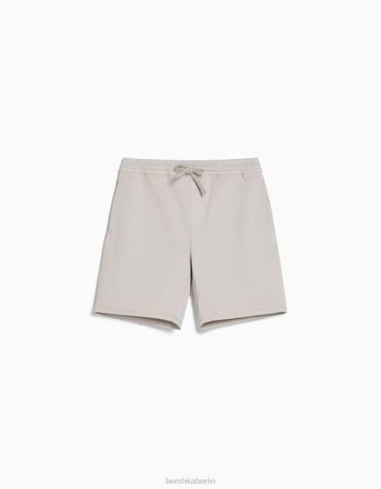 Sand Bershka Männer Bermuda-Jogginghose H00J3356