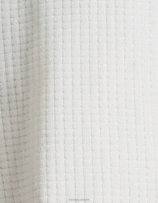 Weiss Bershka Männer kontrastierende Bermudashorts H00J3352