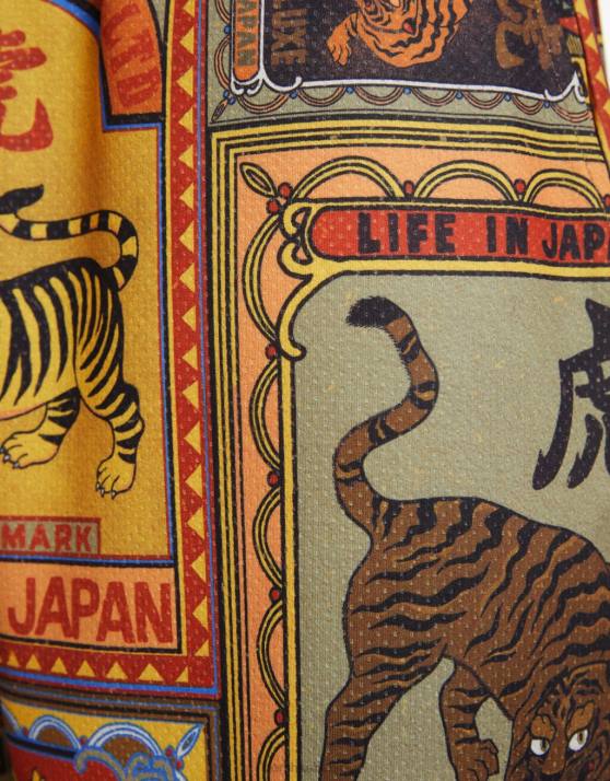 braun Bershka Männer Bedruckte Bermudashorts H00J3314