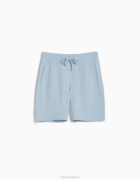 hellblau Bershka Männer Basic-Plüsch-Bermudashorts H00J3319