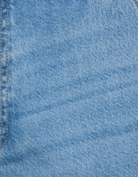 hellblau Bershka Männer Denim-Carpenter-Bermudashorts H00J3295