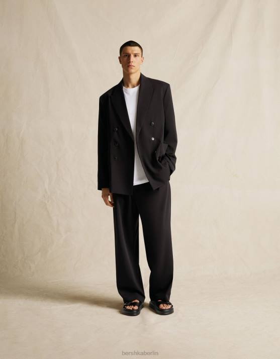 Schwarz Bershka Männer Sandalen mit Schnalle H00J3557