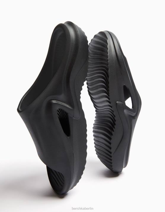 Schwarz Bershka Männer technische Sandalen H00J3552