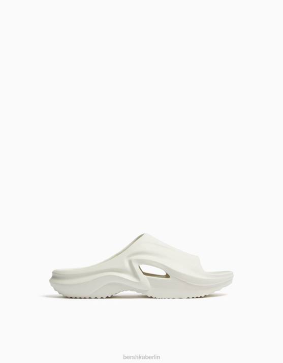 Weiss Bershka Männer technische Sandalen H00J3554