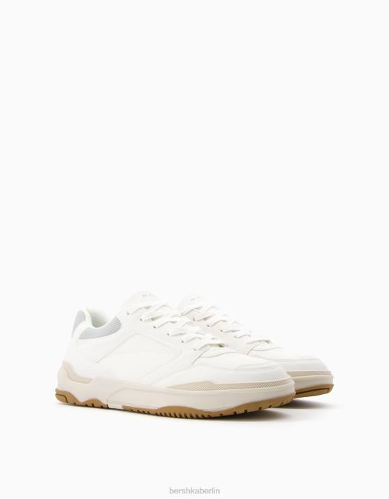 Blau Bershka Männer kontrastierende Turnschuhe H00J3480