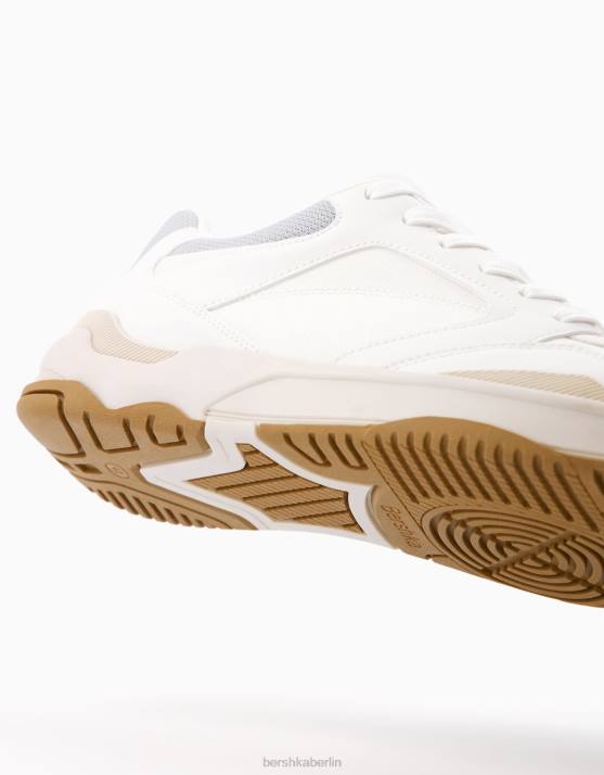 Blau Bershka Männer kontrastierende Turnschuhe H00J3480