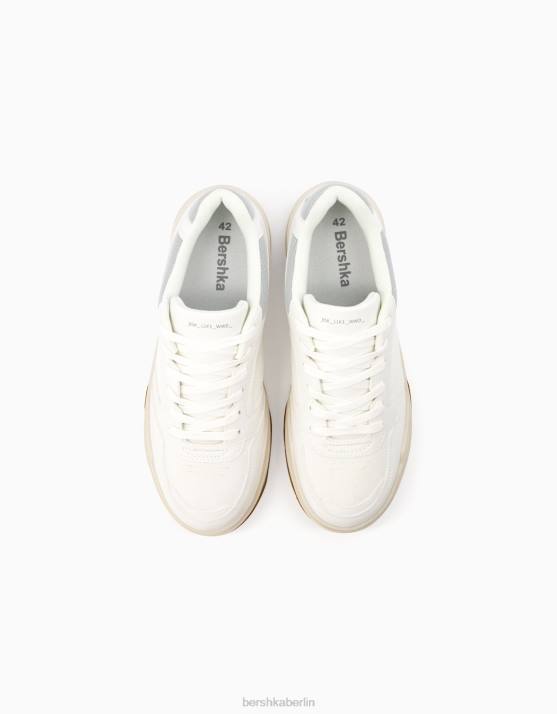 Blau Bershka Männer kontrastierende Turnschuhe H00J3480