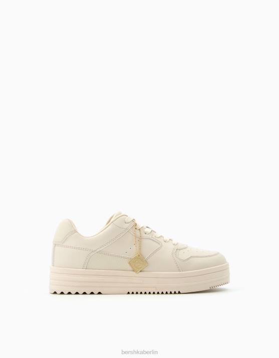 Sand Bershka Männer Turnschuhe mit Schlüsselanhänger H00J3476