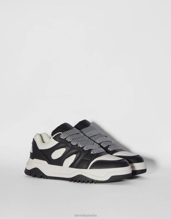 Schwarz Bershka Männer klobige Turnschuhe H00J3492