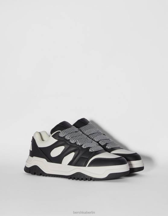 Schwarz Bershka Männer klobige Turnschuhe H00J3494