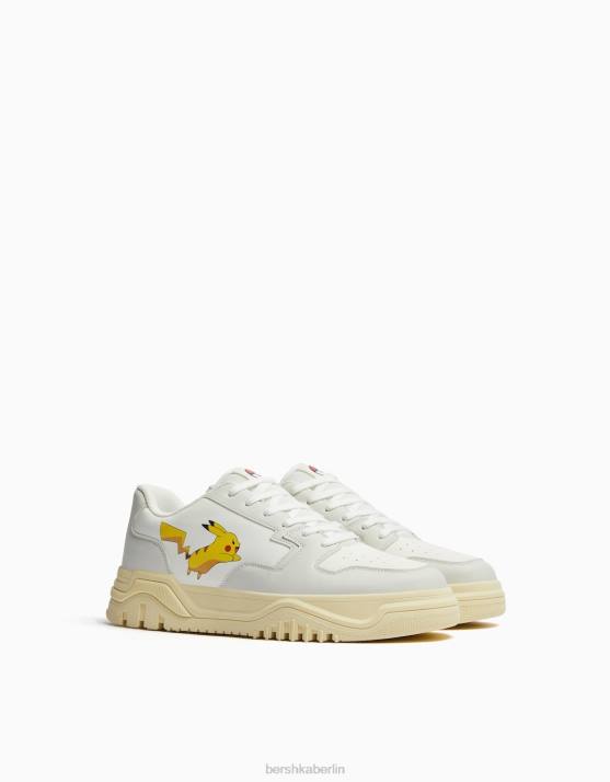 Weiss Bershka Männer Pokémon-Sneaker H00J3478