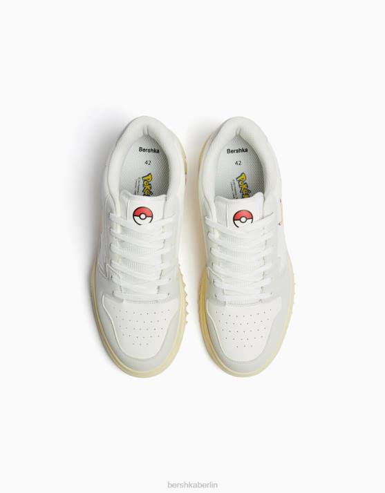 Weiss Bershka Männer Pokémon-Sneaker H00J3478