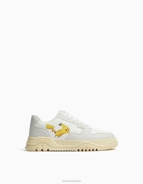 Weiss Bershka Männer Pokémon-Sneaker H00J3478
