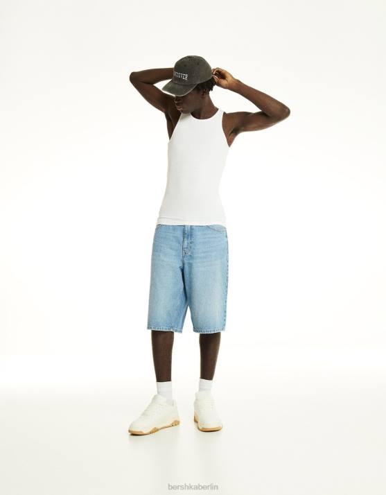 Weiss Bershka Männer klobige Turnschuhe H00J3489