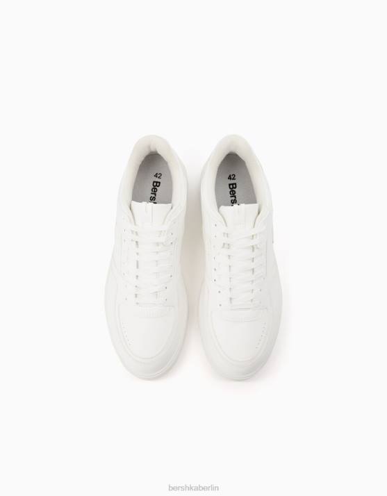 Weiss Bershka Männer mehrschichtige Sneaker H00J3467