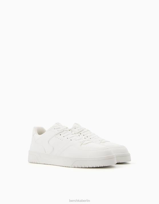 Weiss Bershka Männer mehrschichtige Sneaker H00J3473