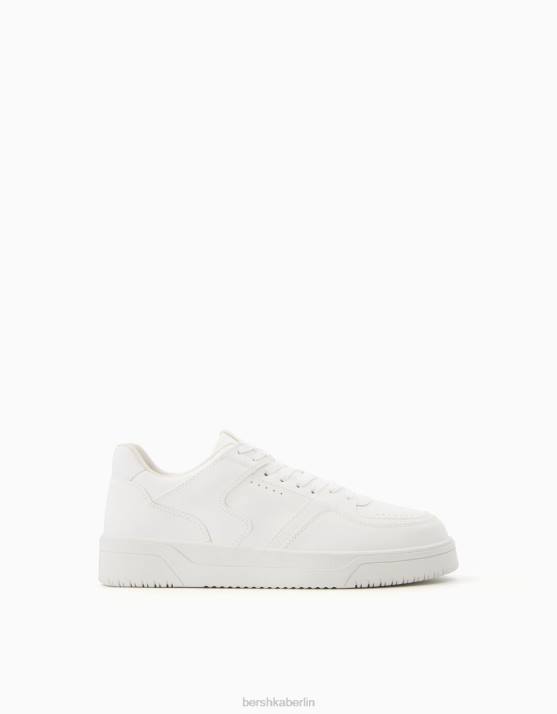 Weiss Bershka Männer mehrschichtige Sneaker H00J3473