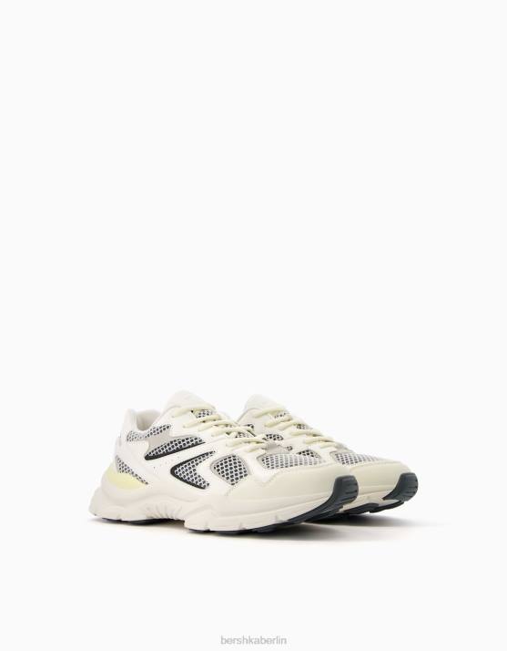 Weiss Bershka Männer mehrteilige Sneaker H00J3509