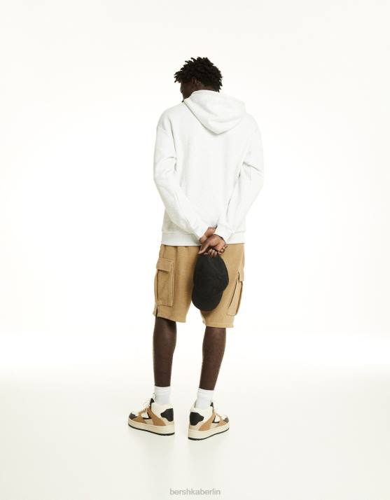 braun Bershka Männer hochgeschnittene Turnschuhe H00J3466