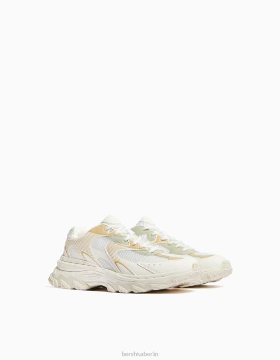 mehrfarbig Bershka Männer Kontrast-Sneaker mit Wanderdetails H00J3507