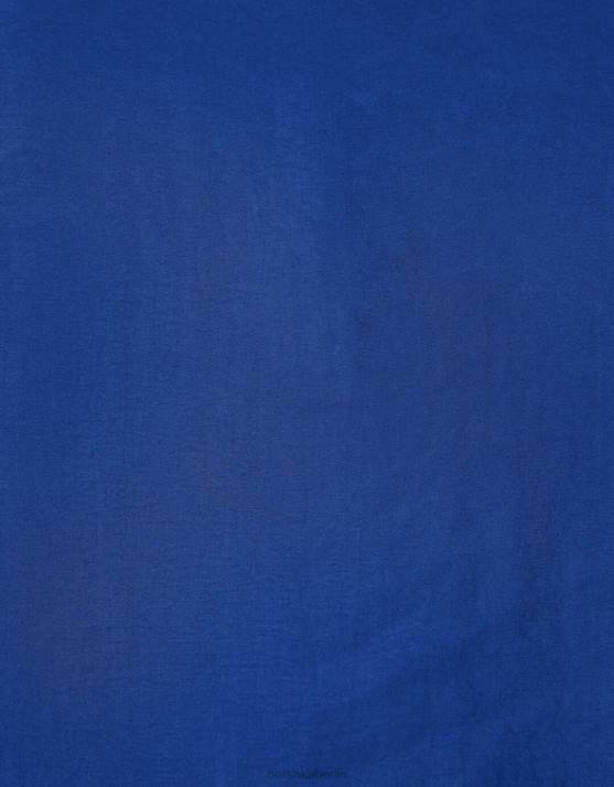 Blau Bershka Männer Fließendes Kurzarmshirt H00J2920