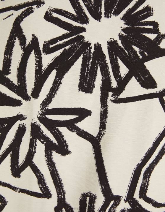 andere Bershka Männer Kurzarmhemd mit rustikalem Aufdruck H00J2892