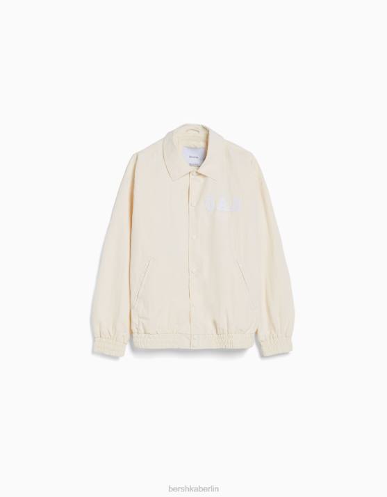 Gelb Bershka Männer leichte Nylonjacke H00J3086