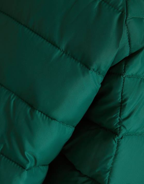 Grün Bershka Männer leichte Pufferjacke H00J3063