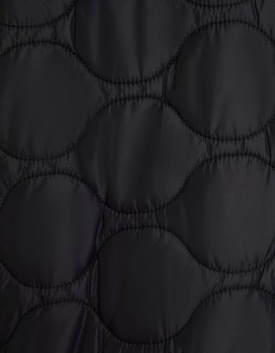 Schwarz Bershka Männer leichte Pufferjacke H00J3058