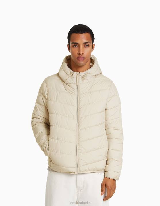 Stein Bershka Männer leichte Pufferjacke H00J3078