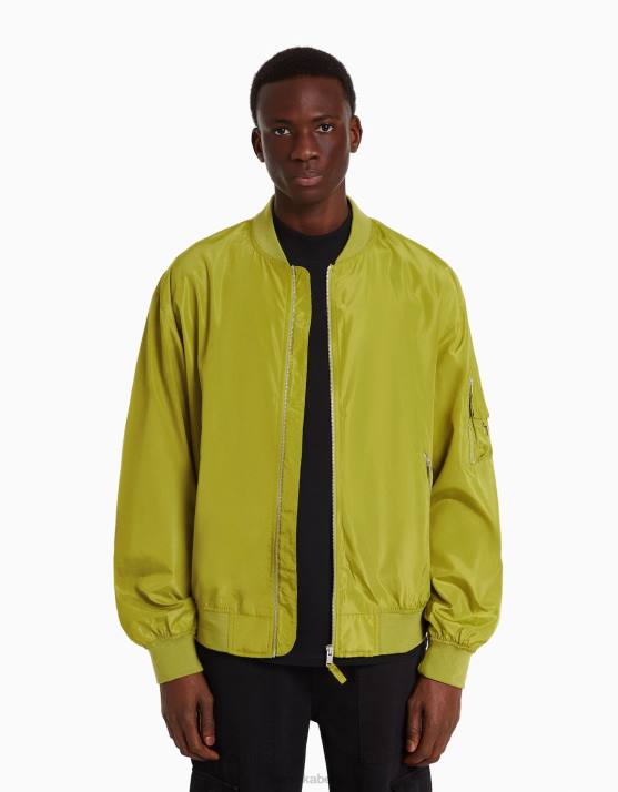 Türkis Bershka Männer leichte Bomberjacke H00J3051