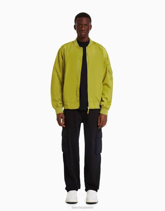 Türkis Bershka Männer leichte Bomberjacke H00J3051