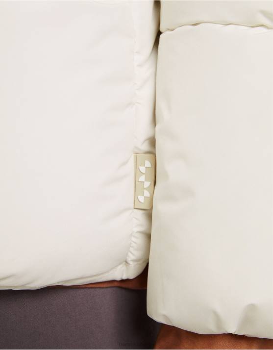 Weiss Bershka Männer Pufferjacke mit Kapuze H00J3087