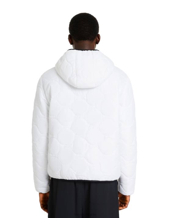 Weiss Bershka Männer leichte Pufferjacke H00J3057