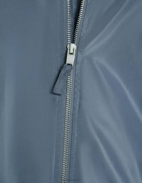 dunkelgrau Bershka Männer leichte technische Bomberjacke H00J3041