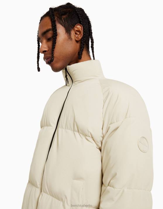 nicht-gerade weiss Bershka Männer Pufferjacke H00J3068