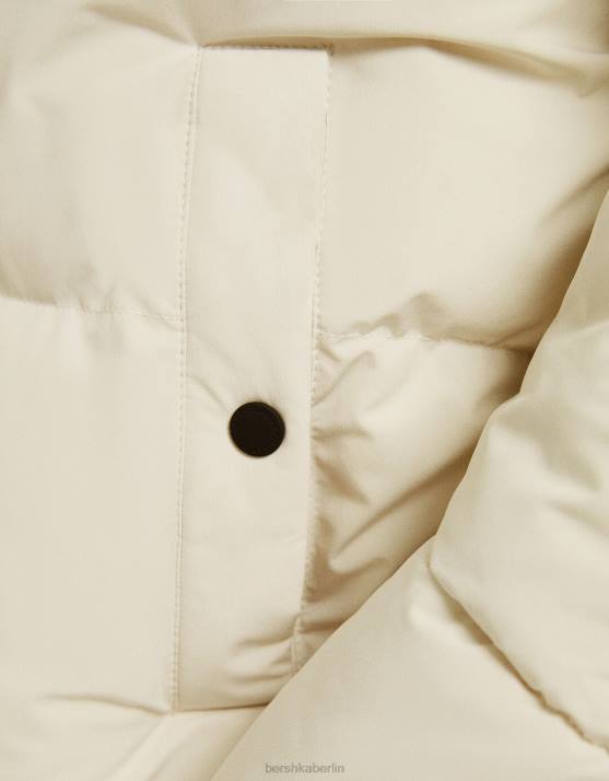 nicht-gerade weiss Bershka Männer Pufferjacke H00J3068