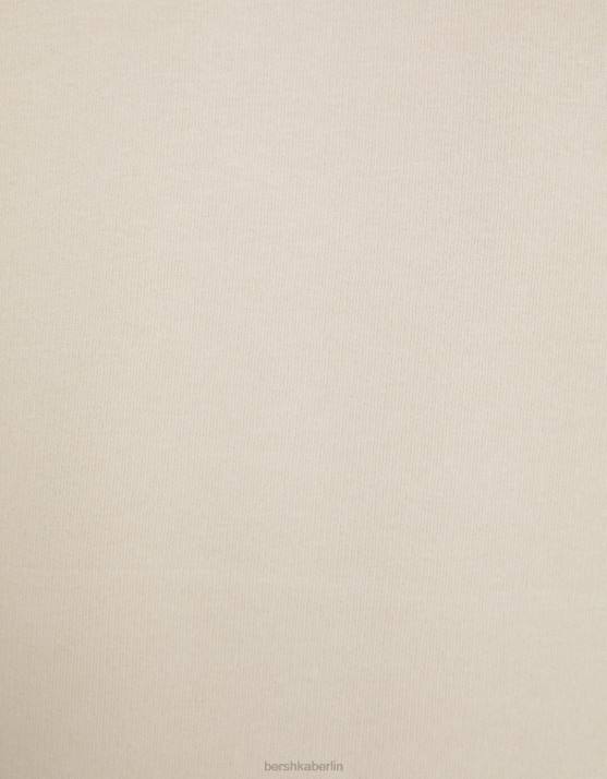 Beige Bershka Männer Übergroßer Kapuzenpullover H00J2956