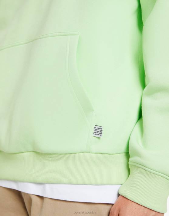 Grün Bershka Männer Übergroßer Kapuzenpullover H00J2954