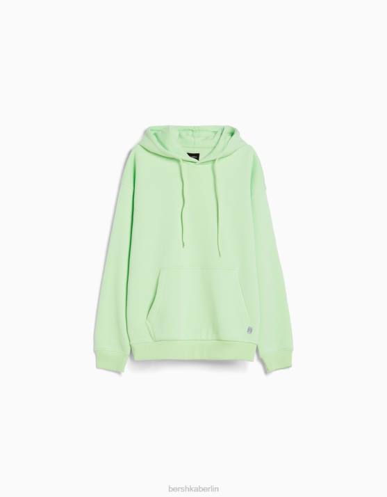 Grün Bershka Männer Übergroßer Kapuzenpullover H00J2954
