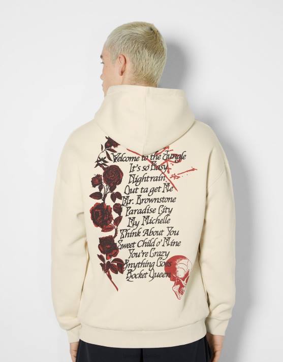Kamel Bershka Männer Guns n' Roses Kapuzenpullover H00J2988