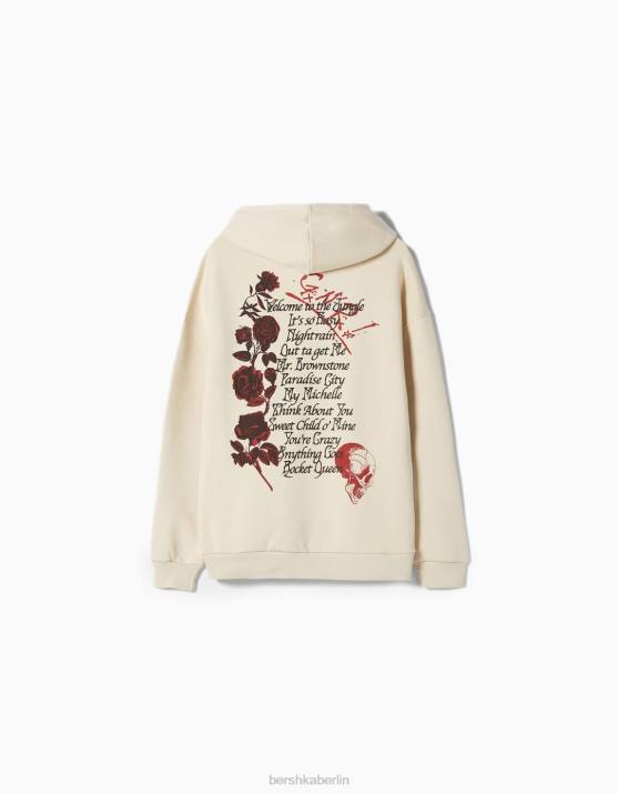 Kamel Bershka Männer Guns n' Roses Kapuzenpullover H00J2988